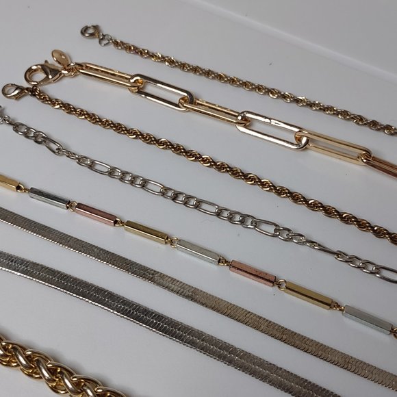 Lot Of 13 Metal Bracelets And Anklets - Picture 6 of 10